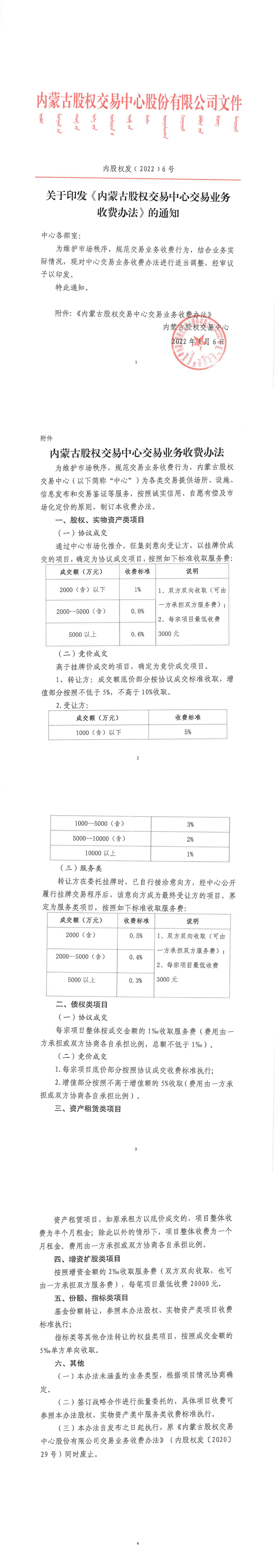 6鍙？ 鍏充簬鍗板彂銆婂唴钂欏彜鑲℃潈浜ゆ槗涓績浜ゆ槗涓氬姟鏀惰垂鍔炴硶銆嬬殑閫氱煡_00.jpg